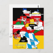 ドイツの連邦州 ポストカード (正面/裏面)