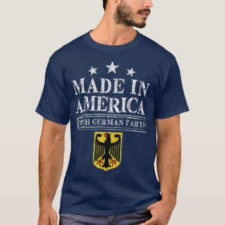 ドイツの部品を持つアメリカ製誇りを持った Tシャツ