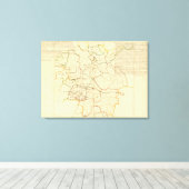 ドイツの都市 キャンバスプリント (インサイチュ (ウッドフロア))