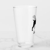 ドイツの金髪のポインタードッグシルエットカスタム タンブラーグラス (右)