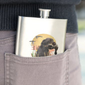 ドイツの金髪のポインタ狩りアヒルCoffee Mu フラスク (インサイチュ)