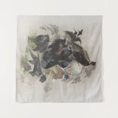 ドイツの金髪のポインタ、大陸指示 タペストリー (正面(横))