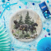 ドイツの金髪のポインタ、芸術 ペーパープレート (パーティー)