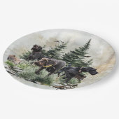 ドイツの金髪のポインタ、芸術 ペーパープレート (アングル)