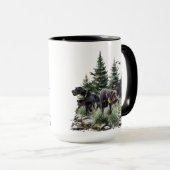 ドイツの金髪のポインタ、芸術 マグカップ (正面右)