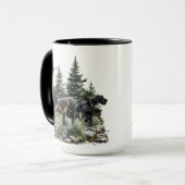 ドイツの金髪のポインタ、芸術 マグカップ (正面左)