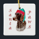 ドイツの金髪のポインタSanta Paws セラミックオーナメント<br><div class="desc">あなたお気に入りののクリスマスドッグ遊サンタクロース～またはサンタポーズ。AKC犬の品種であるドイツの金髪ポインタのこのおもしろいデザインは、ドイツの金髪ポインタの愛好家のためのドイツの金髪ポインタのクリスマスギフトを作ユニークる。</div>