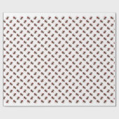 ドイツの金髪のポインタSanta Paws ラッピングペーパー (フラット)