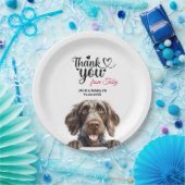 ドイツの金髪の指針犬のウェディングレセプション ペーパープレート (パーティー)