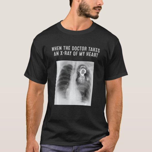 ドイツの金髪の指針犬ドクターがX Raを取る Tシャツ (正面)