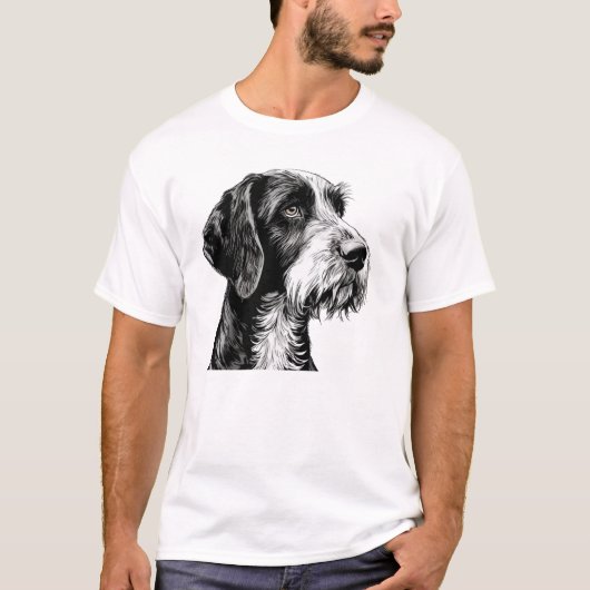 ドイツの金髪の指針犬 Tシャツ (正面)