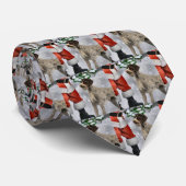 ドイツの金髪ポインタのクリスマスプレゼント ネクタイ (ロール)