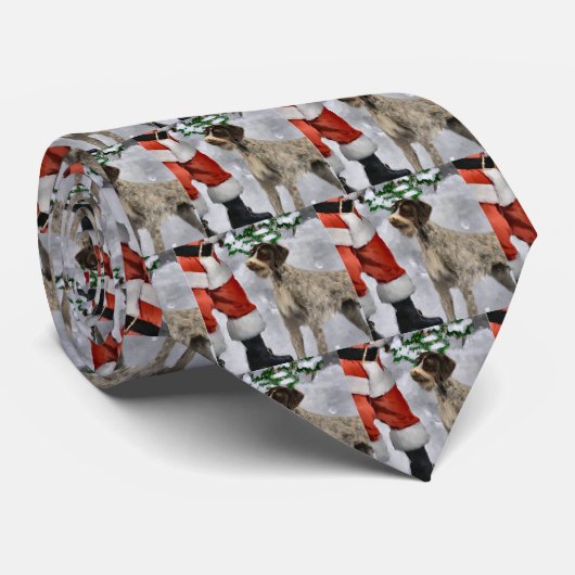 ドイツの金髪ポインタのクリスマスプレゼント ネクタイ (ロール)