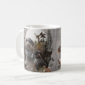 ドイツの金髪ポインタのタペストリーギャラリーラップAc コーヒーマグカップ (正面左)