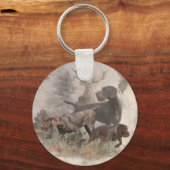 ドイツの金髪ポインタのタペストリー屋外ピロー キーホルダー (正面)