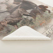 ドイツの金髪ポインタのタペストリー屋外ピロー シェルパブランケット (3/4)