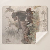 ドイツの金髪ポインタのタペストリー屋外ピロー シェルパブランケット (正面(横))