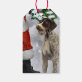 ドイツの金髪ポインタークリスマス ギフトタグ (裏面)