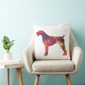 ドイツの金髪ポインタ図形シルエット数々の クッション (椅子)