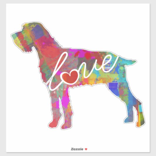 ドイツの金髪ポインタ愛デカール/ステッカー シール (シート)