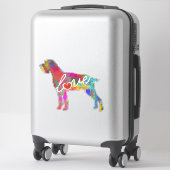 ドイツの金髪ポインタ愛デカール/ステッカー シール (スーツケース)