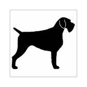 ドイツの金髪ポインタ犬の毛のシルエット ラバースタンプ (インプリント)