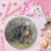 ドイツの金髪ポインタ、ボア狩り ペーパープレート (パーティー)