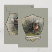 ドイツの金髪ポインタ、ボア狩り ポストカード (正面/裏面)