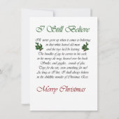 ドイツの金髪ポインタSanta Christmas Card (裏面)