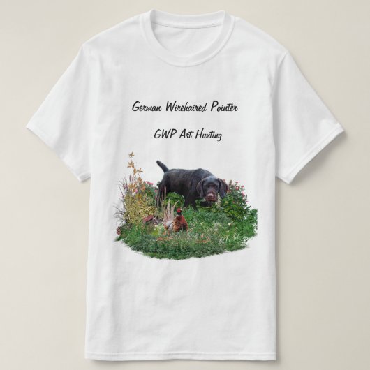 ドイツの金髪ポインタTシャツ Tシャツ (デザイン正面)