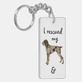 ドイツの針金の針金を使ったポインター キーホルダー (正面左)