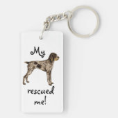 ドイツの針金の針金を使ったポインター キーホルダー (裏面)