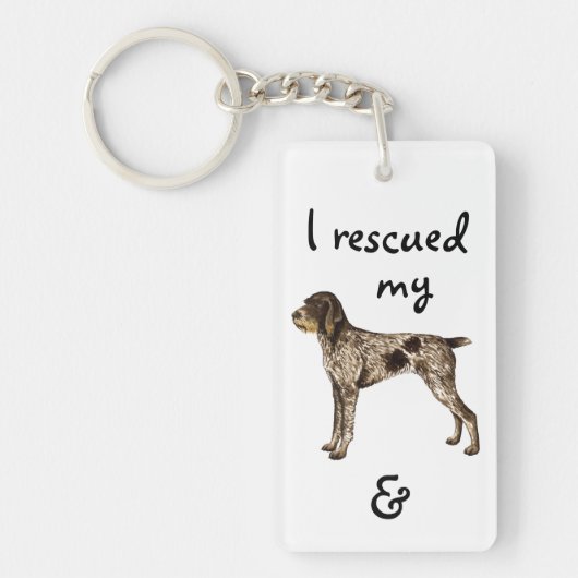 ドイツの針金の針金を使ったポインター キーホルダー (正面)