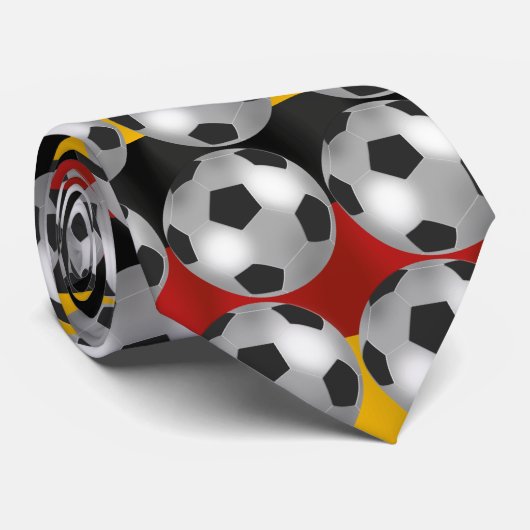 ドイツの銀製のサッカーボールデザイナー ネクタイ (ロール)
