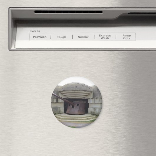 ドイツの銃の位置ノルマンディーを見下ろすビーチ マグネット (インサイチュ (食洗機))