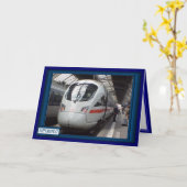 ドイツの長距離列車 カード (黄色い花)