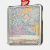 ドイツの降雨マップ メタルオーナメント (左)