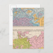 ドイツの降雨地図 ポストカード (正面/裏面)