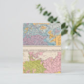 ドイツの降雨地図 ポストカード (スタンド正面)