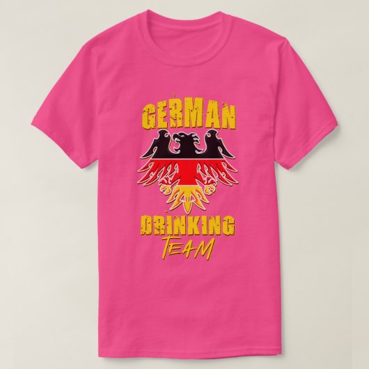 ドイツの飲みチームビアドイツのホップクラフトビール Tシャツ (デザイン正面)