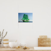 ドイツの高い船アレクサンドル・フォン・フンボルト ポスター (キッチン)