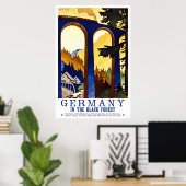 ドイツの黒森ヴィンテージ旅行ポスター ポスター (ホームオフィス)