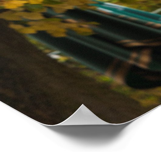 ドイツのBiergarten Signの外 ポスター (角)