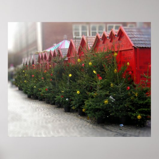 ドイツのChristkindlmarketポスター ポスター (正面)