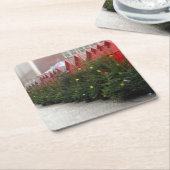 ドイツのChristkindlmarket – クリスマスツリーコースター スクエアペーパーコースター (アングル)