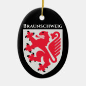 ドイツのCoat of Arms of Braunschweig セラミックオーナメント (正面)