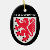 ドイツのCoat of Arms of Braunschweig セラミックオーナメント (裏面)