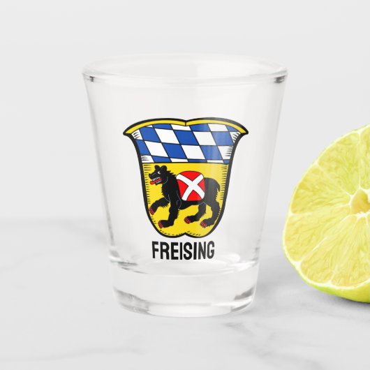 ドイツのCoat of Arms of Freising ショットグラス (正面)