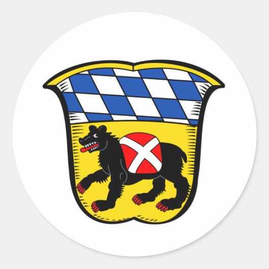 ドイツのCoat of Arms of Freising ラウンドシール (正面)