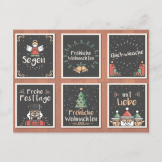 ドイツのFREHLICHE WEIHNACHENクリスマスカードセット シーズンポストカード